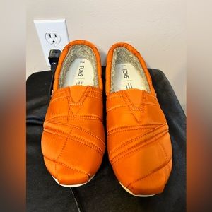 TOMS Alpargata Orange Slip On Mens Shoes SIZE US 10